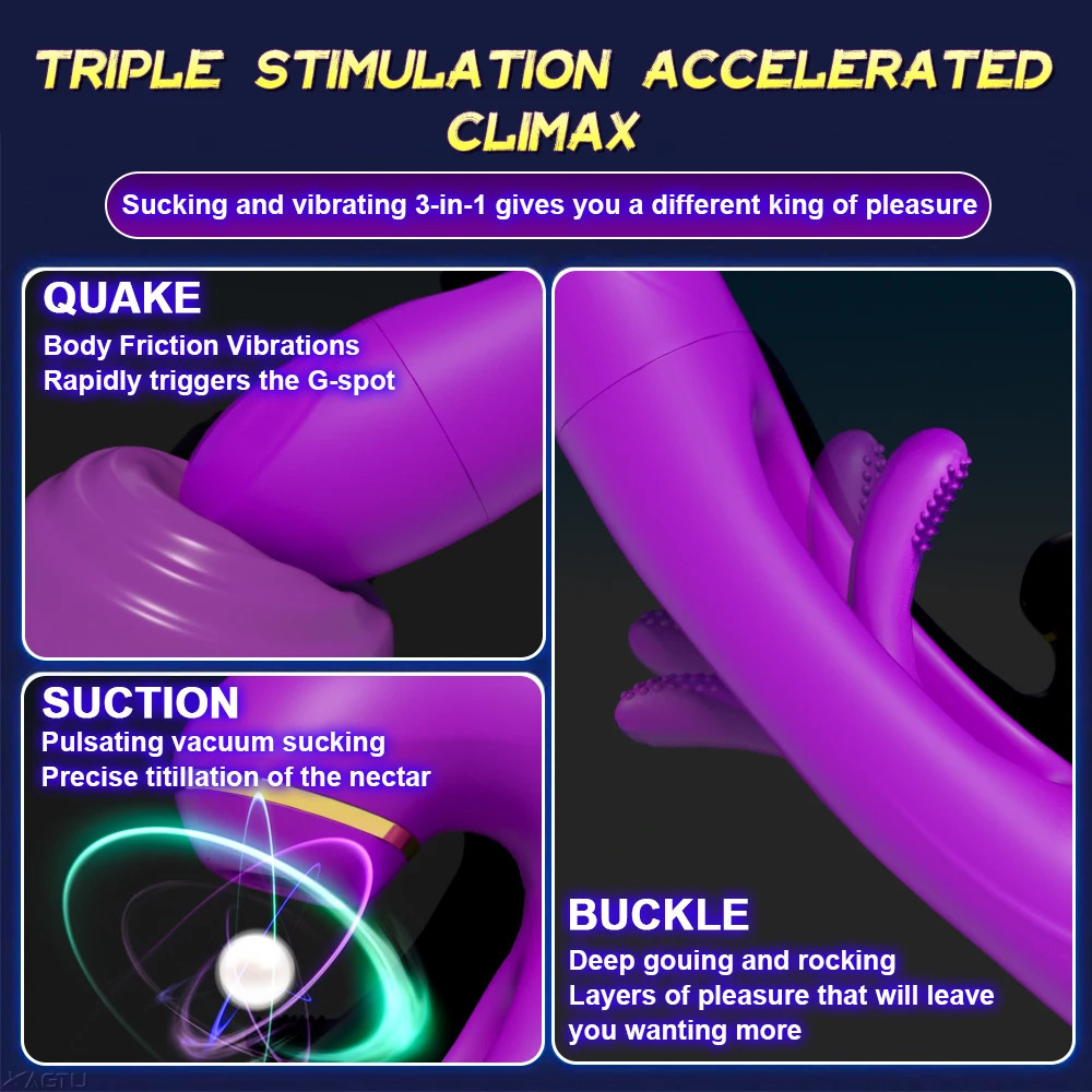 Rabbit Patting Dildo Vibrator for Women Clitoris Nipple Sucking Stimulator Vagina Massager Female Sucker Vibrator Adults Sex Toy 240129