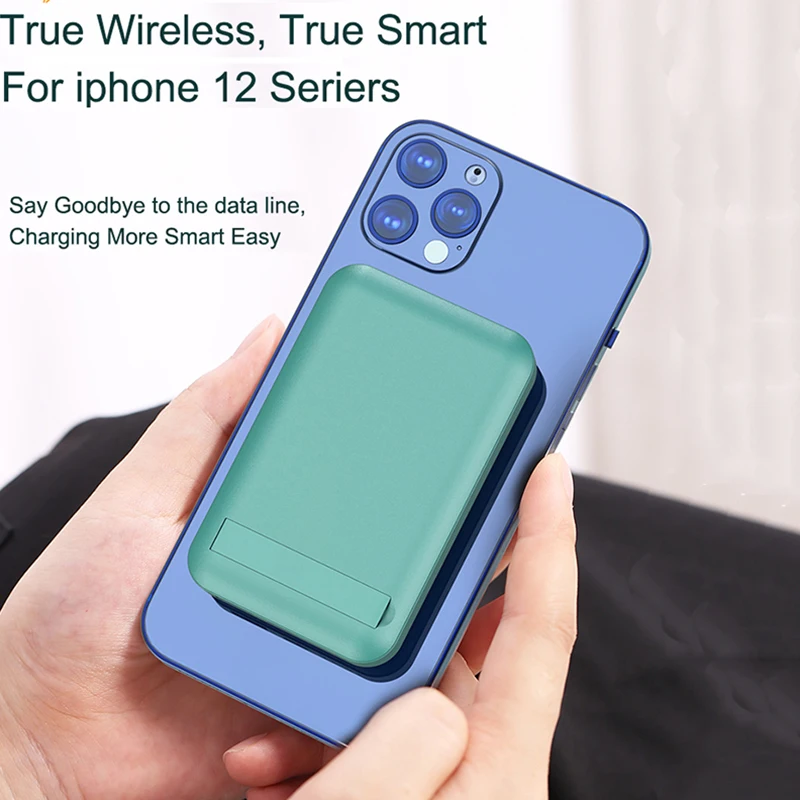 15W Magnetic Wireless Charging 10000mAh Power Bank With Stand For IPhone12 13 Pro Max 22.5W Fast Charge External Battery
