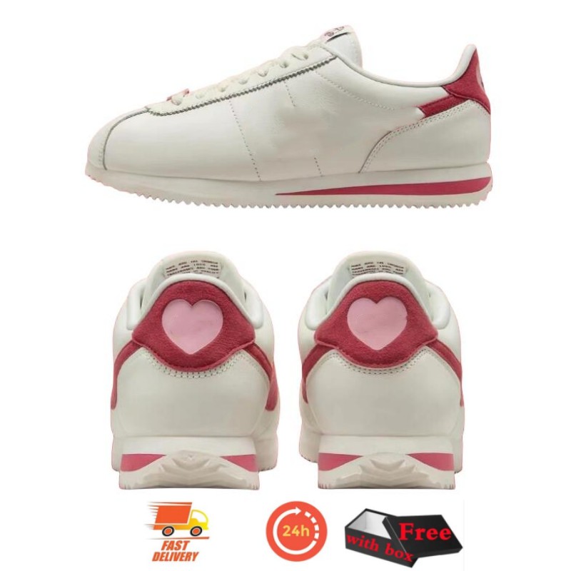 Cortez SE Valentines Day 2024 Womens Running Shoes Sneaker Trainer With Box