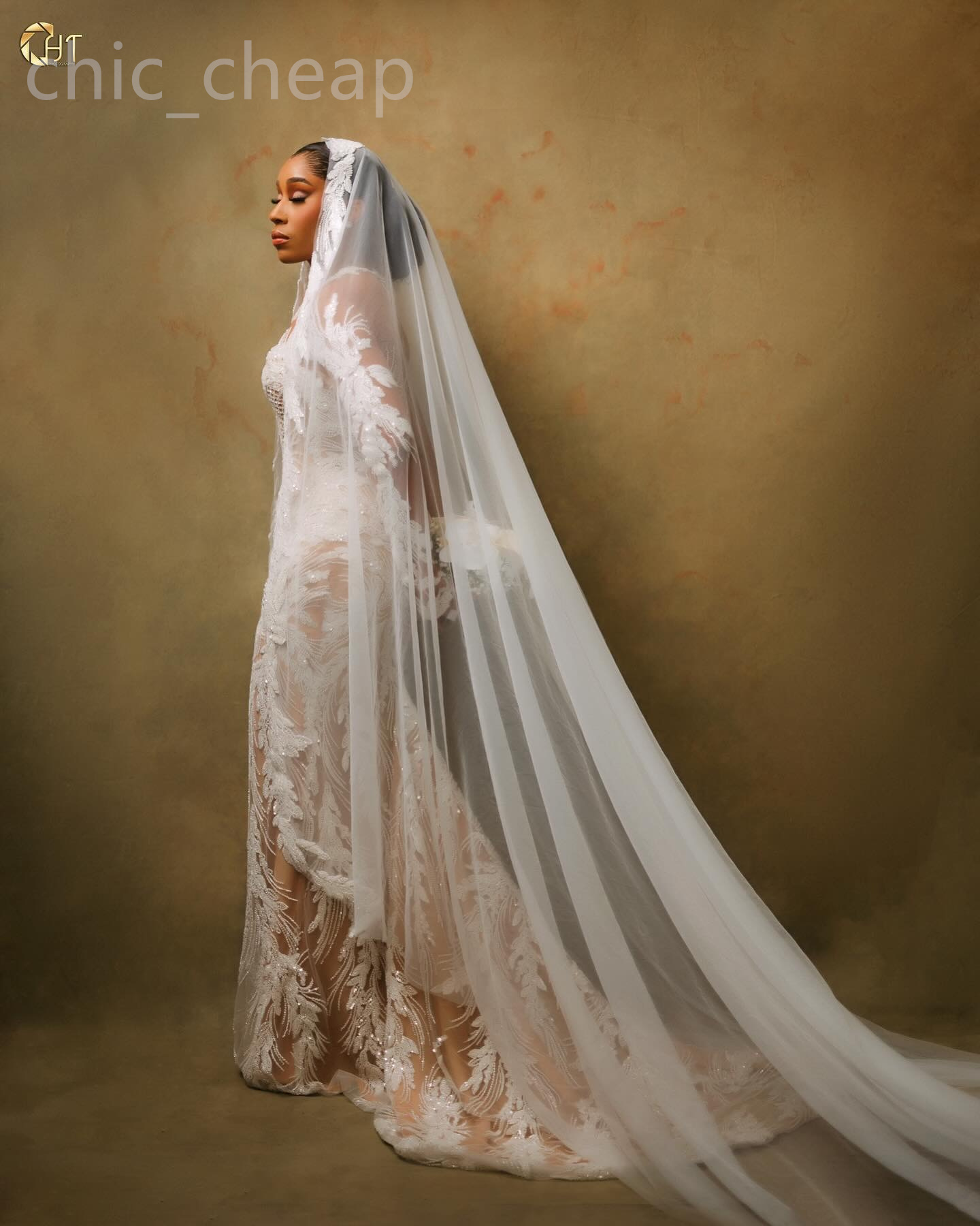 2024 Arabic Aso Ebi Plus Size Illusion Mermaid Ivory Wedding Dress Beaded Sequined Lace Bridal Gowns Dresses ZJ033