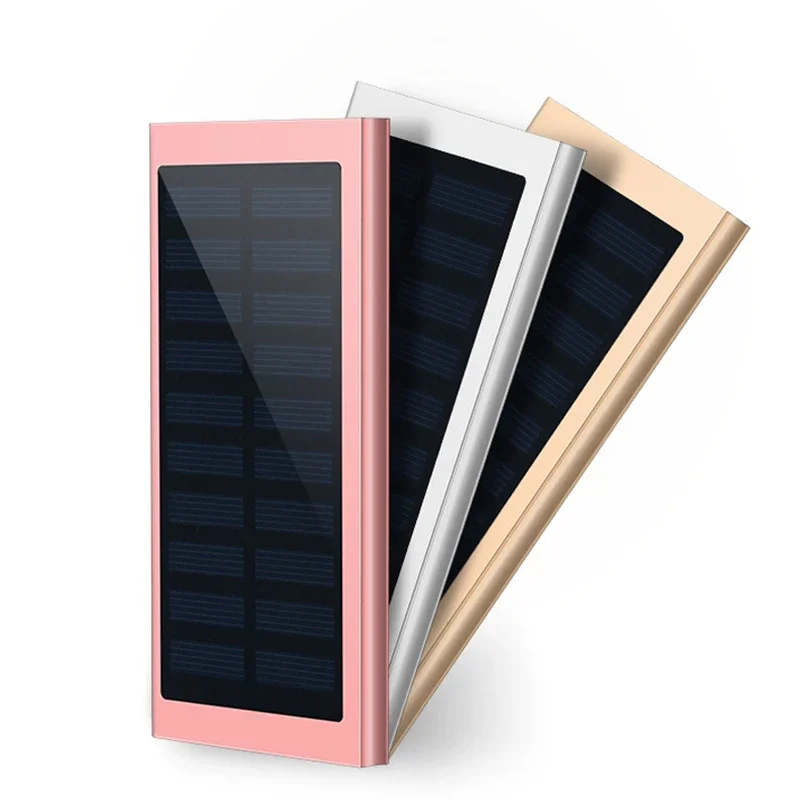 20000mAh Solar Power Bank Portable External Battery phone Charger Dual USB Powerbank for iPhone 8 XS max Xiaomi Huawei Poverbank