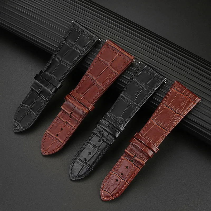 Genuine leather watch belt for Frank Muller series cow leather wristband accessories for mens and womens 22mm 26mm 30mm strap 240125