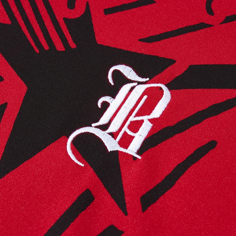 Hip Hop Streetwear Polo T-Shirt Virgin Mary Graphic T Shirt Men Polo Shirt Short Sleeve Harajuku Cotton Tops Tees Red Grey 240126