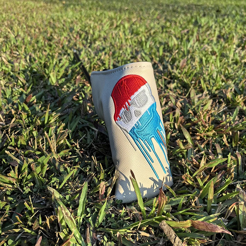 SKULL Golf Woods Headcovers Covers For Driver Fairway Putter 135H Clubs Set Heads PU Leather Unisex 240202