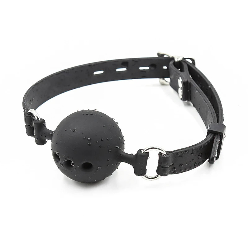 3 Sizes Soft Safety Silicone Open Mouth Gag Ball Bdsm Bondage Slave Ball Gag Erotic Sex Toys For Woman Couples Adult Sex Games 240129
