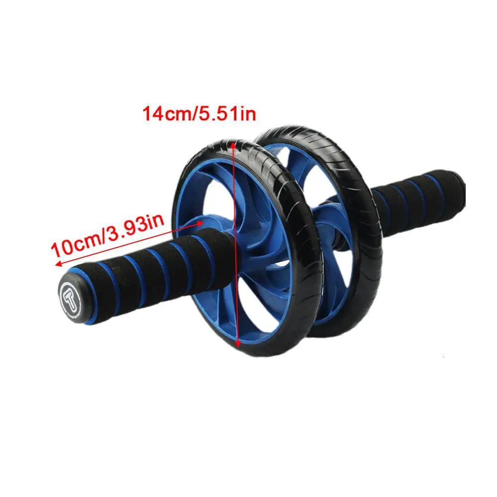 Ab Rolller Wheel l Abdominal Exercise Roller No Noise Nonslip Soft Foam Handles With Knee Mat Muscle Trainer Fitness Equipment 240127