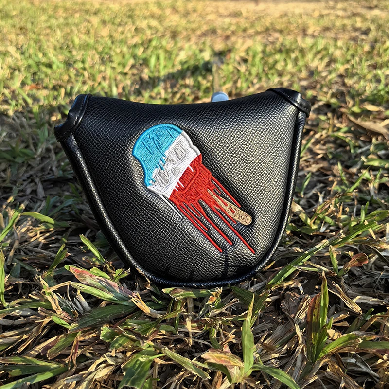 SKULL Golf Woods Headcovers Covers For Driver Fairway Putter 135H Clubs Set Heads PU Leather Unisex 240202