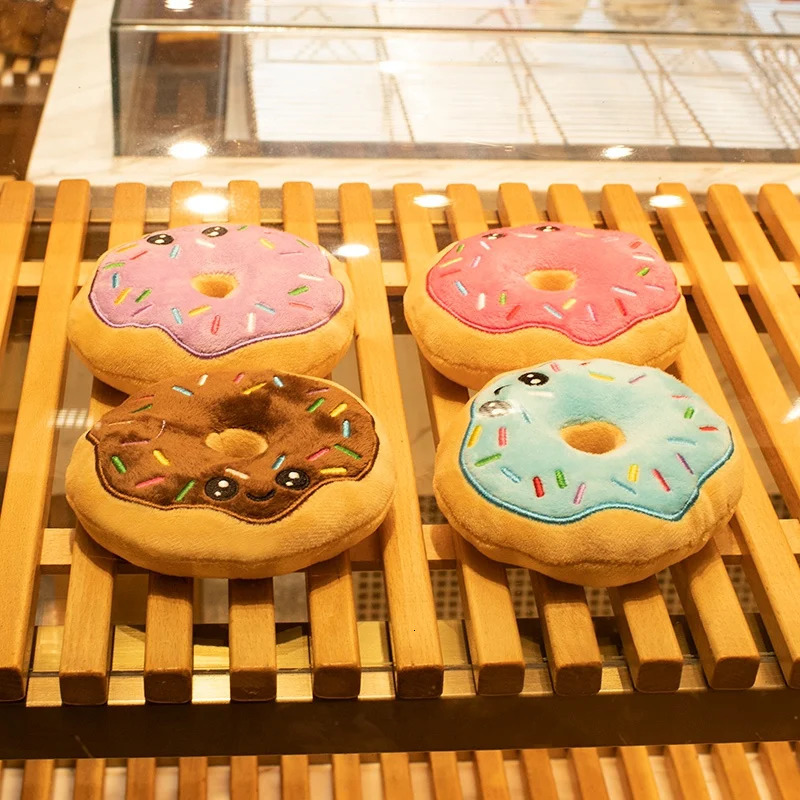 50x40cm Snack Plushies Small 8/10pcs Donuts Rice Crackers Pica Sticks Smiling Face Zipper Transparent Candy Pudding Bag Pillow 240122