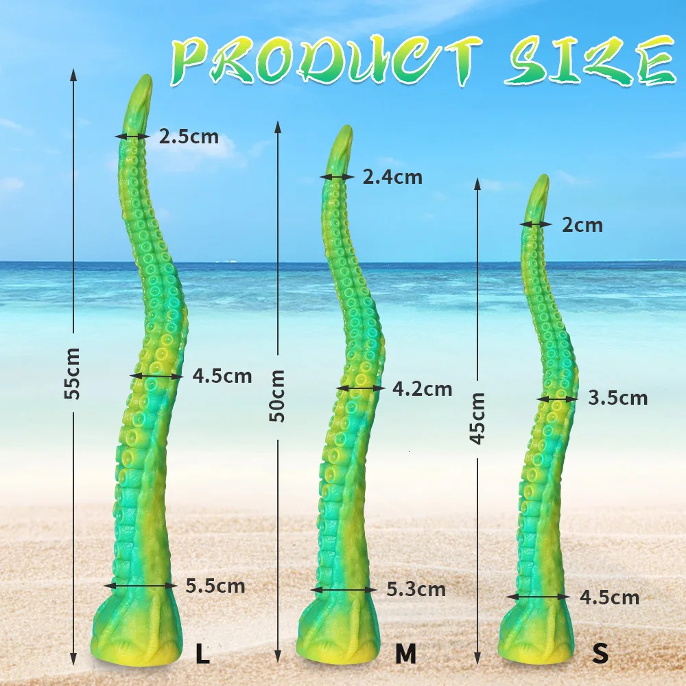 Long Anal Dildo Deep Explore Prostate Massage Buttplug Sex Toys For Women Men Vaginal Plug Soft Tentacle Anus Shop 240202