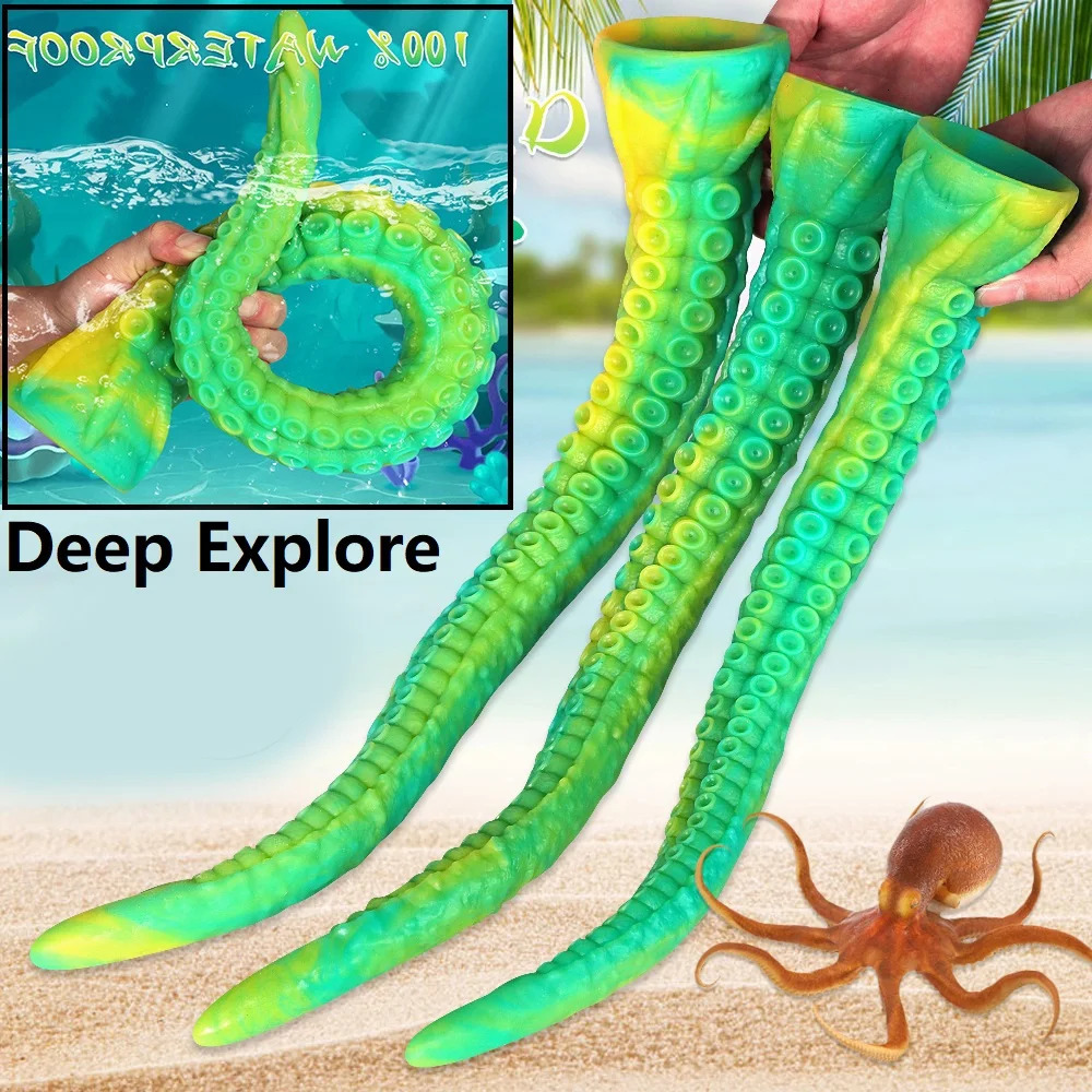 Long Anal Dildo Deep Explore Prostate Massage Buttplug Sex Toys For Women Men Vaginal Plug Soft Tentacle Anus Shop 240202