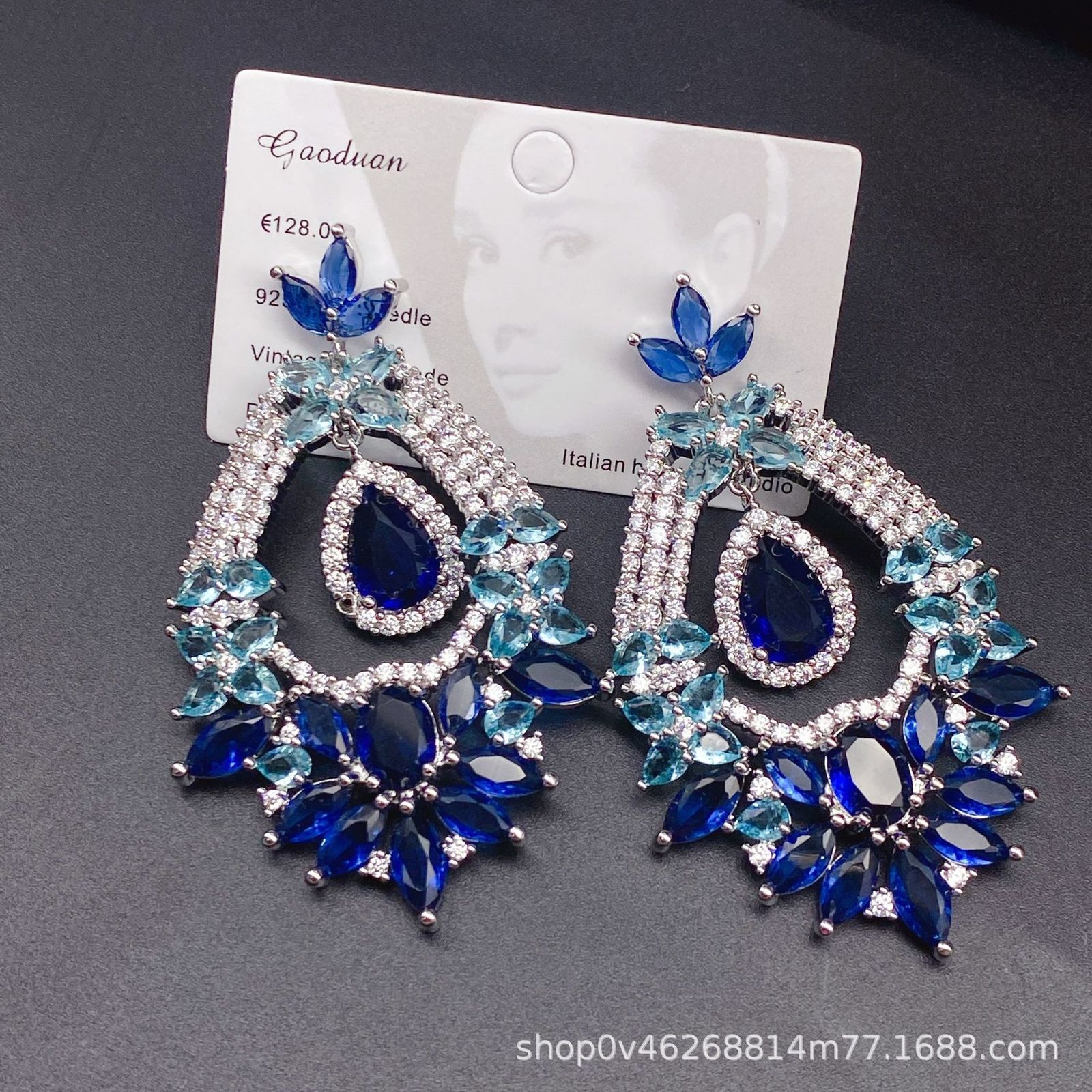 Dangle Chandelier Big Drop Earrings Women Statement Earring Drag Queen Pageant Fashion Jewelry Wedding Bridal Earrings Wholesale 230512
