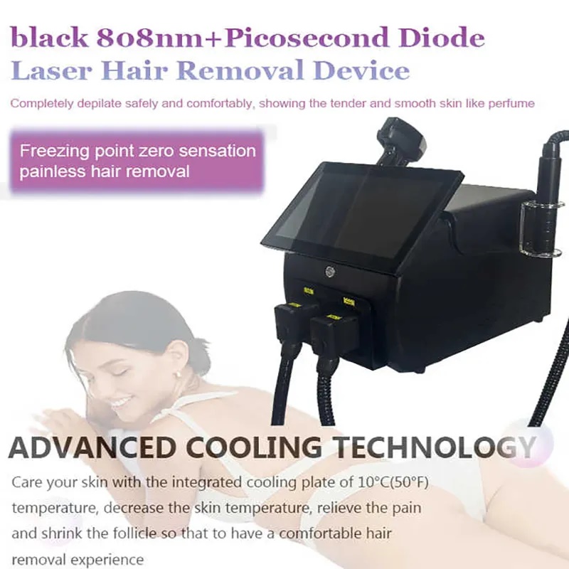 3 Wavelength 808nm Diode Laser Hair Removal Pico Laser Carbon Peeling Black Face Doll Machine For Professional Beauty Salon Equipment