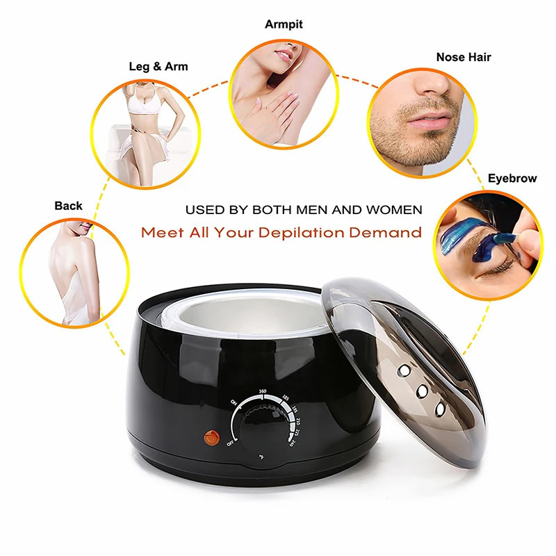 Electric Wax Heater for Depilation Machine Hair Removal Parafina Depilatory Pot Beans Bead Warmer Melter 240202