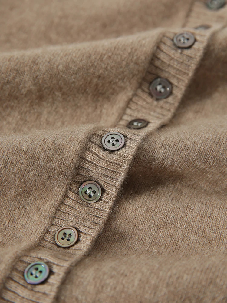 Cardigan Women Sweater Button Long Sleeve Top Autumn Winter Korean Fashion Clothes Female Black Knitted Sweaters Pull Femme 240130