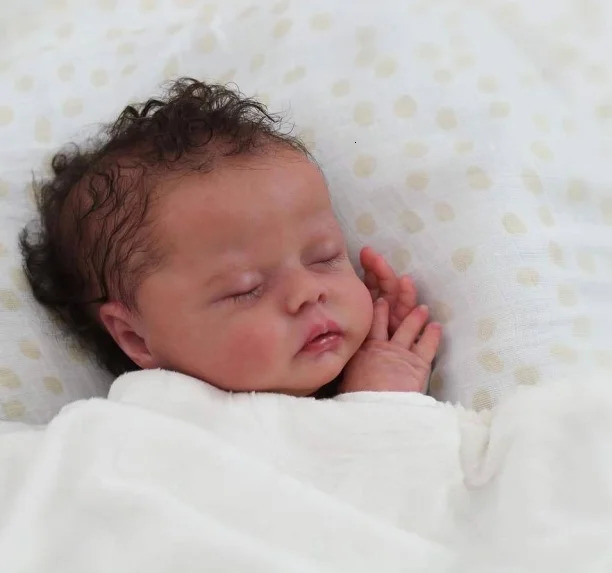 NPK 18inch Reborn Doll Kit Delilah Lifeike fresh color Soft DIY Parts 240131