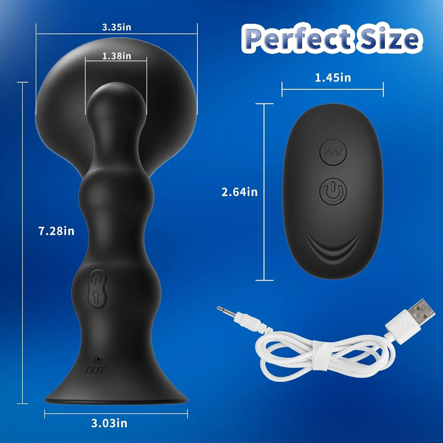 Anal Vibrator Inflatable Butt Plug Anus Stimulator Prostate Massager Automatic Vibrating Adult Sex Toy for Male Female Pleasure 240202