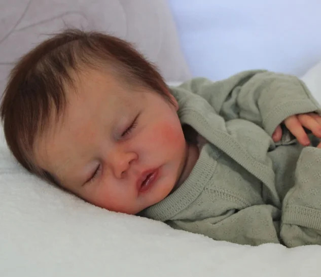 NPK 18inch Reborn Doll Kit Delilah Lifeike fresh color Soft DIY Parts 240131