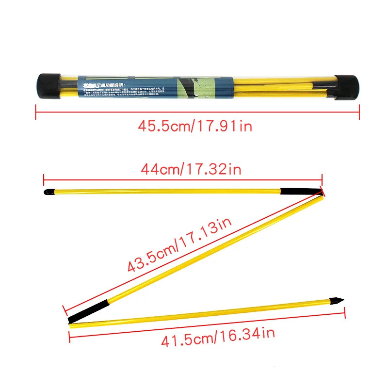 2Pcs 48 Golf Alignment Stick Putting Training Aid To Improve Golf Skills Ball Position Scores Swing Plane Orange Fiberglass 240122