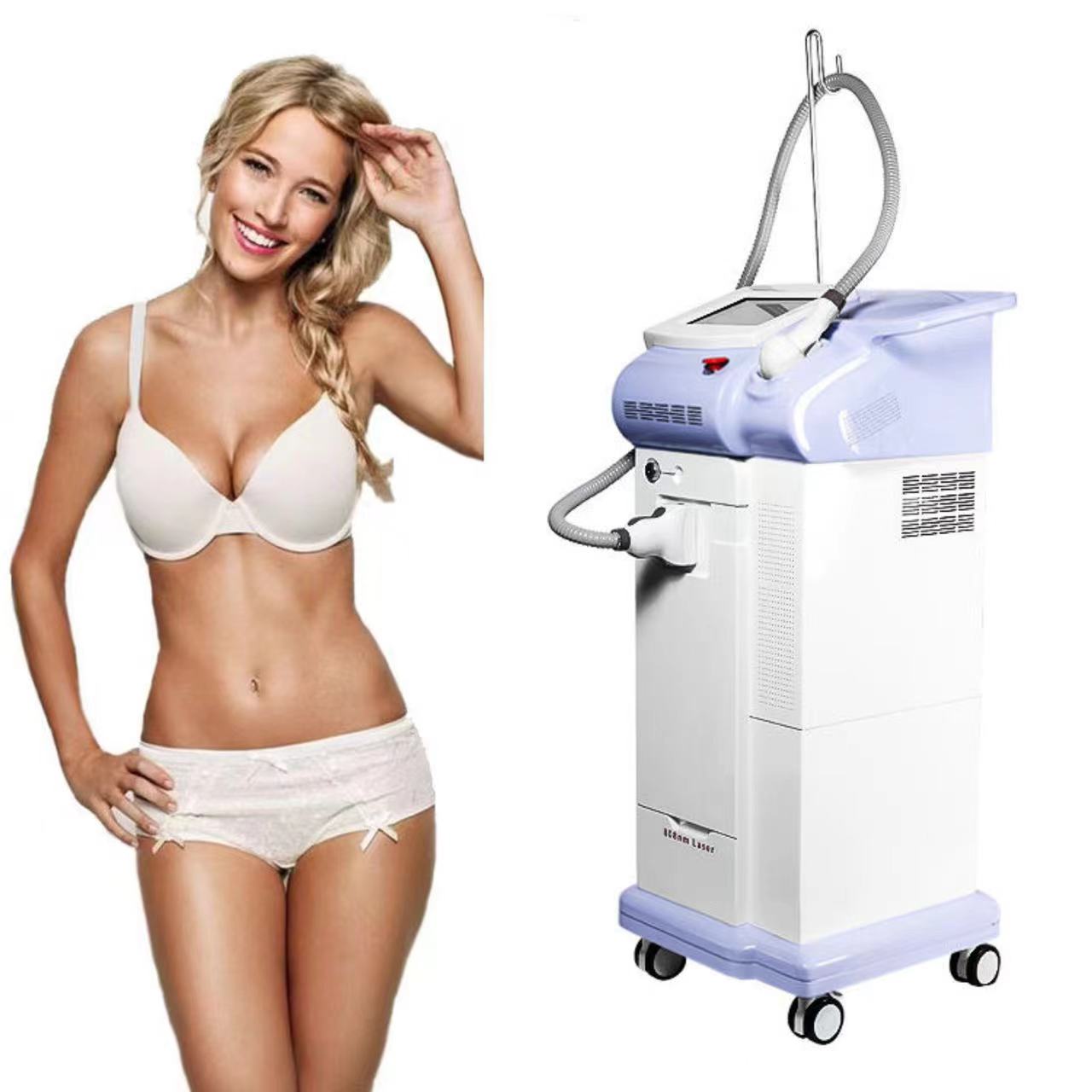 Portable diode laser 2000W professional laser hair removal 808 diode laser permanent hair-removal machine laser skin rejuvenation whitening equipment