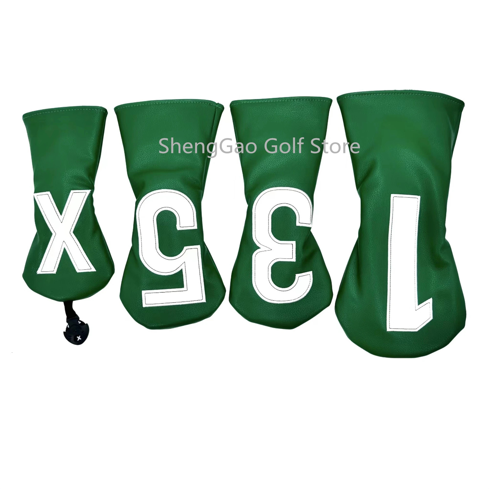 Golf Simplicity Number Embroidery Driver Head Covers Fairway Wood Head Covers Hybrid Head Covers Putter Cover Pu Leather 240202