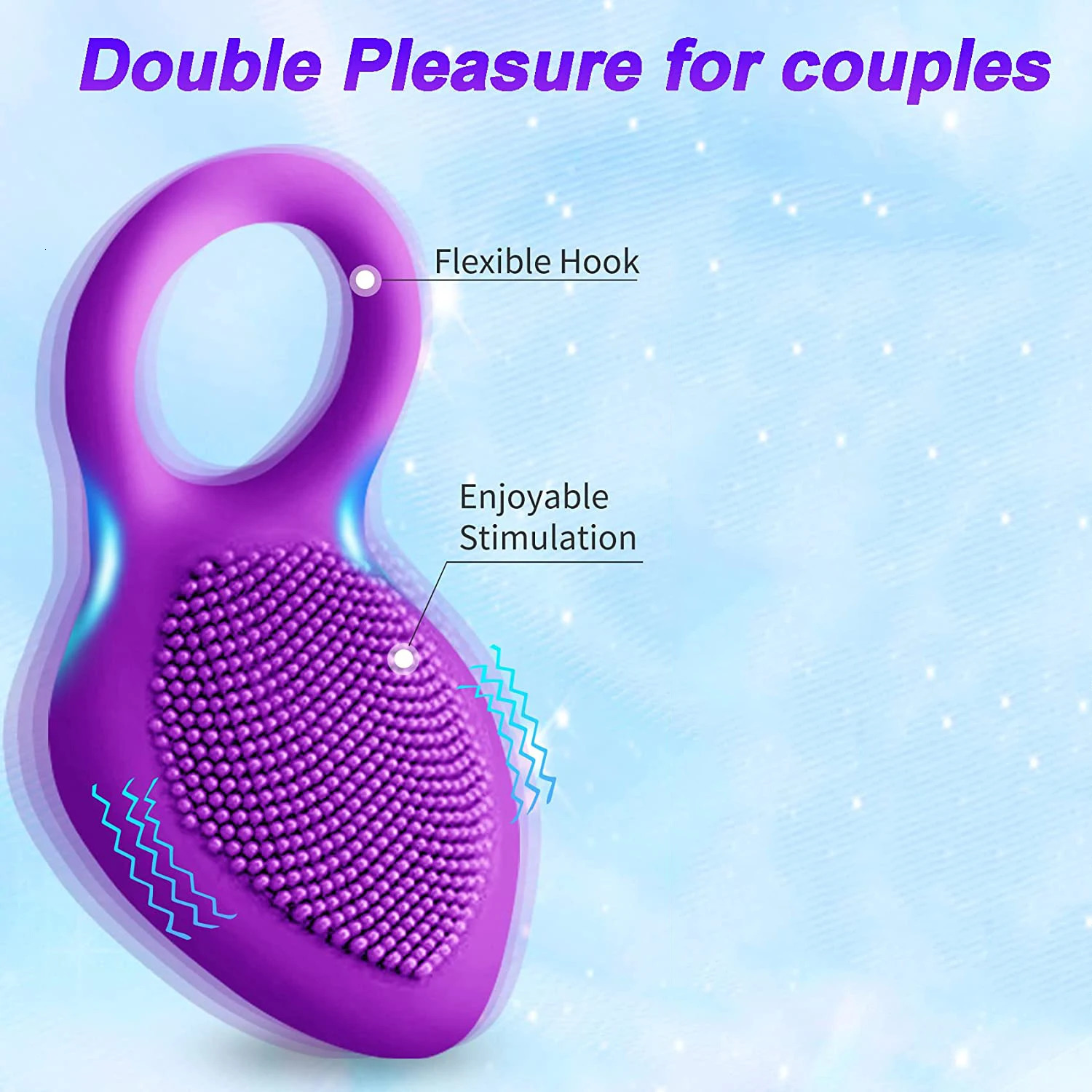 Penis Ring Vibrating Clitoris Stimulator G Spot Sex Toys For Couple Vibro Delay Lick Vagina Orgasm Lock Fine Sleeve Vibrator 240129