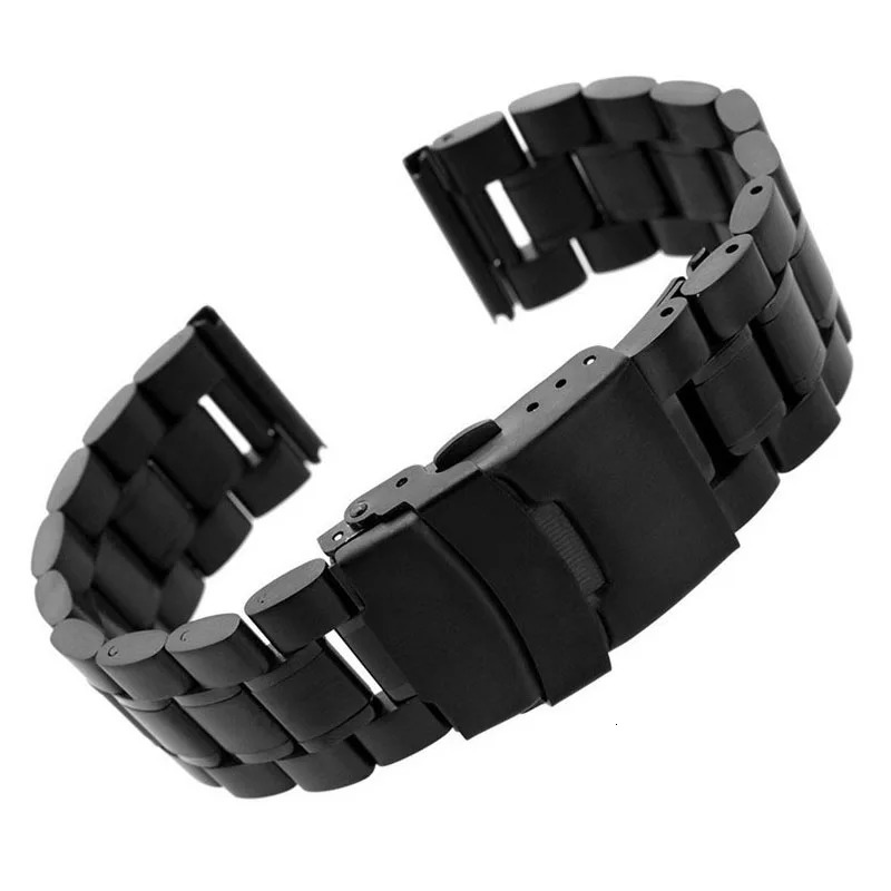 5Rows Watch Band 18mm 20mm 22mm 24mm Replacement Watch Strap Stainless Steel Double Lock Buckle Band Wristband Belt Bracelet 240125