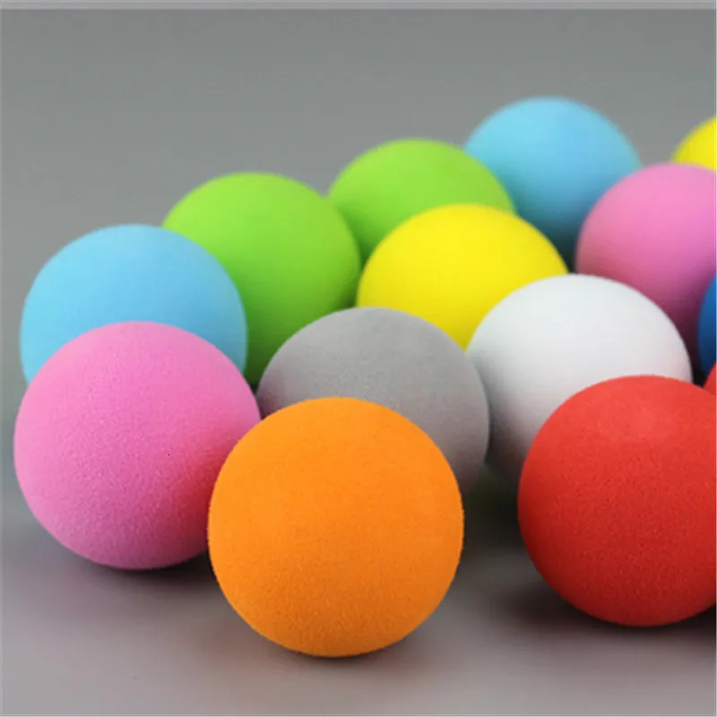 30pcs 42mm EVA Foam Golf Soft Sponge Monochrome Balls for Outdoor Golf Practice Balls for Golf/Tennis Training Solid 9 Colors 240129