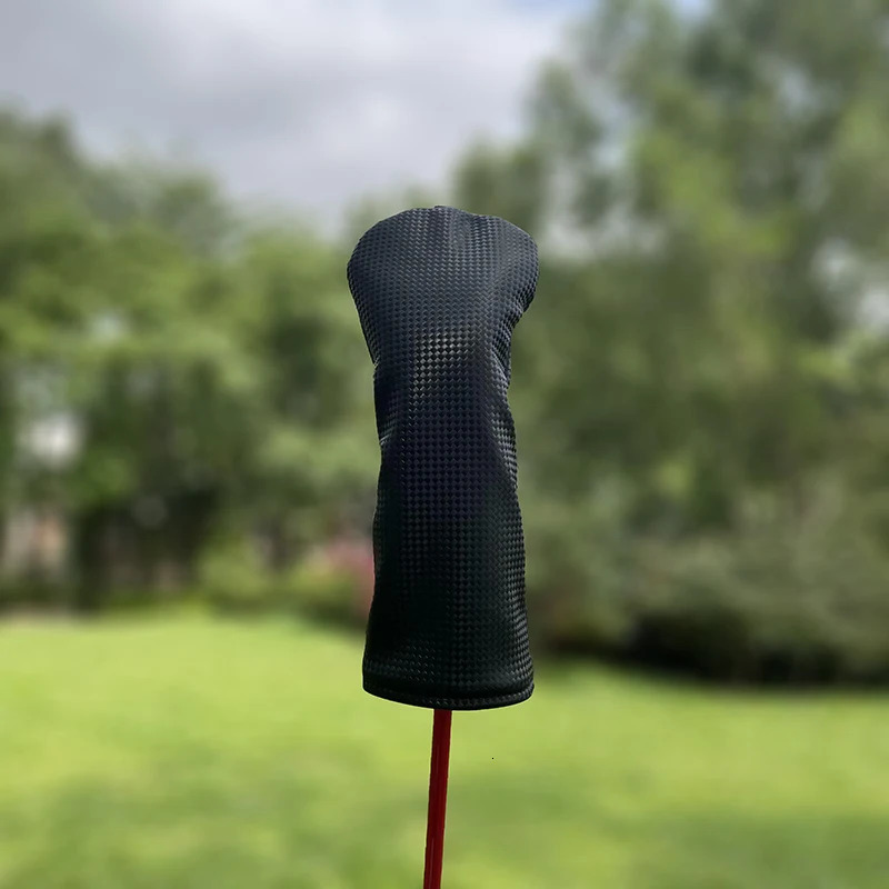Black Golf Wood Cover Driver Fairway Hybrid Waterproof Protector Set PU Leather Soft Durable Golf head Covers Rapid delivery 240202