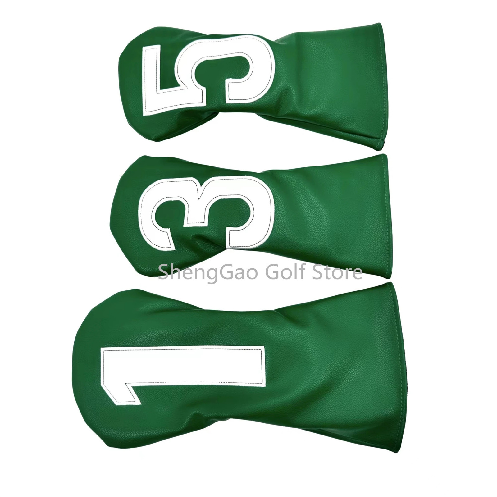 Golf Simplicity Number Embroidery Driver Head Covers Fairway Wood Head Covers Hybrid Head Covers Putter Cover Pu Leather 240202
