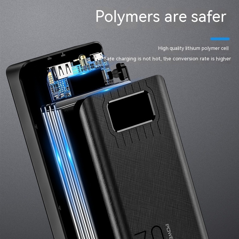 Power Bank 30000mAh Portable Charging Pover Bank USB Power Bank External Battery Charger For iPhone 12Pro Xiaomi Huawei