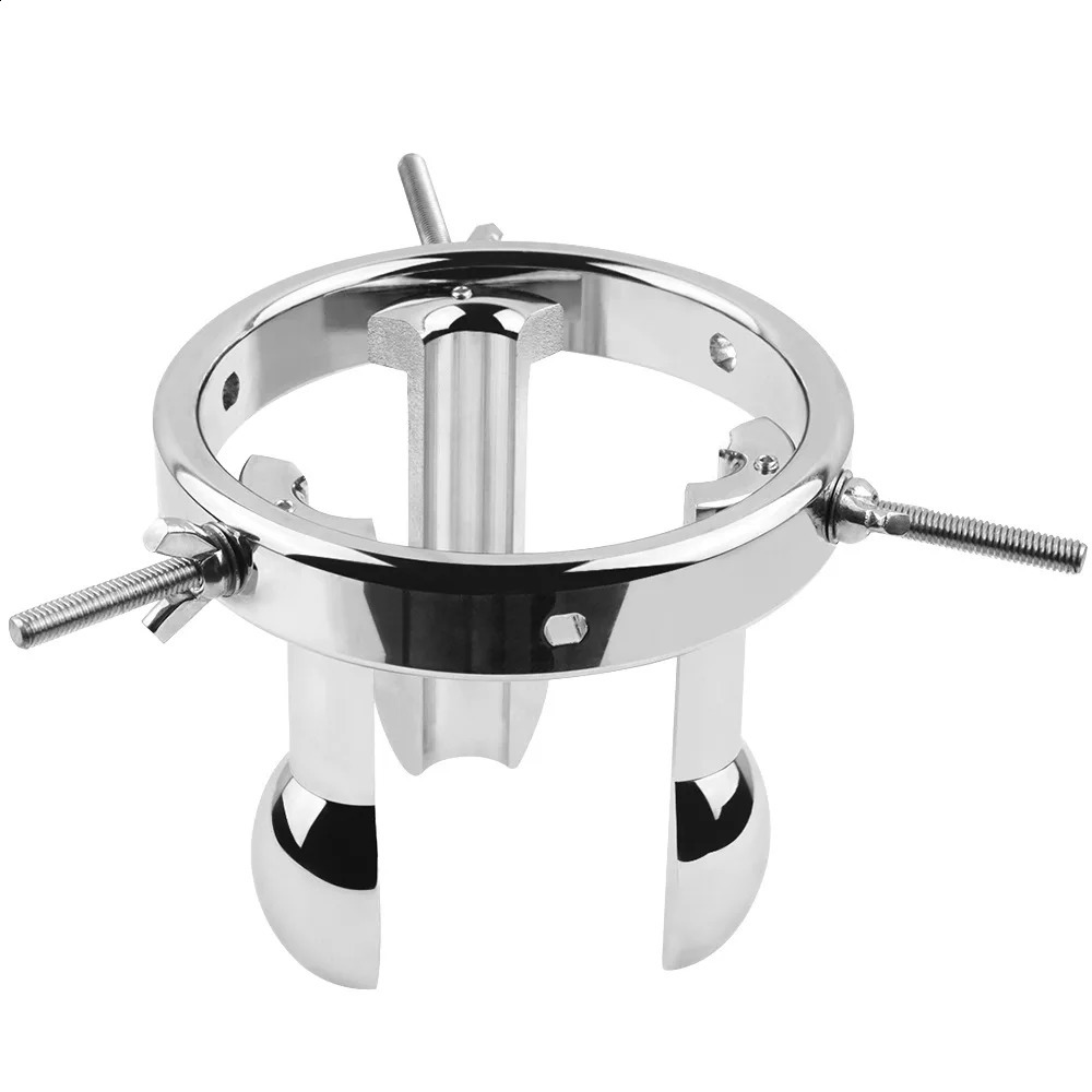 HESEKS Metal huge Anal butt Plug hollow Spreader Vaginal Dilator Anus Speculum Adjustable bondage restraint Insert Sex Toys 18 240202