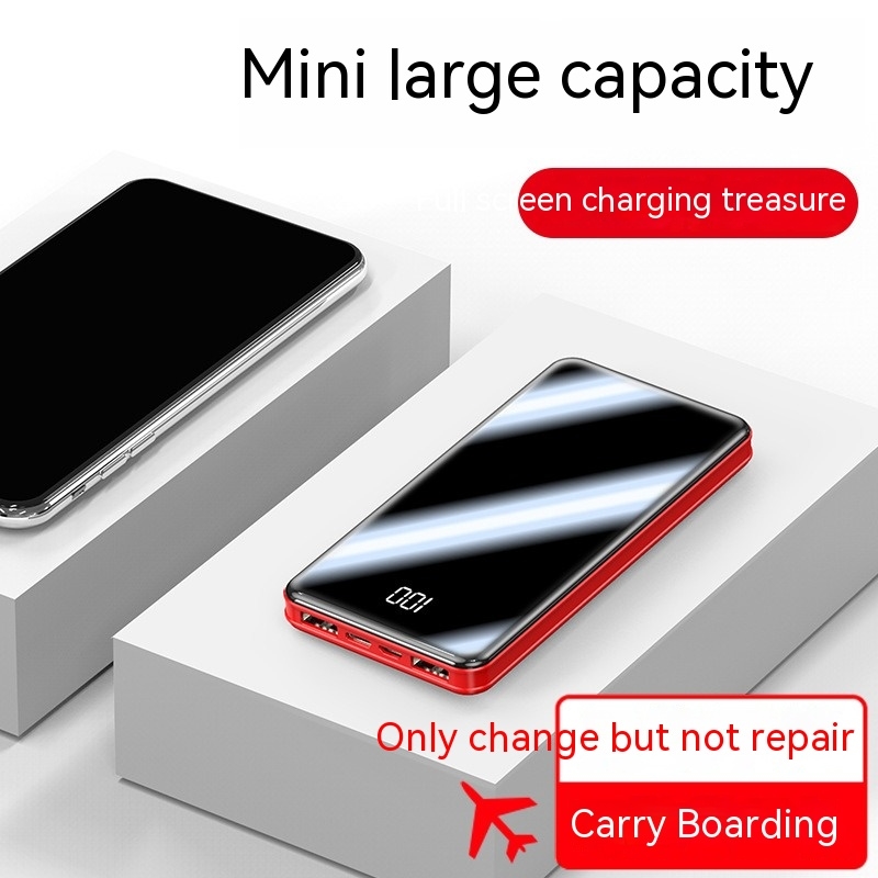 20000mAh Slim Power Bank Portable Charger External Battery Pack Pover Bank For iPhone 12Pro Xiaomi Huawei Samsung Power Bank