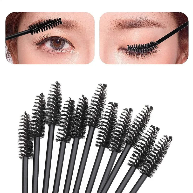 400Pcs Lash Spoolies Mascara Wand Eyelash Brush For Extensions Disposable Lip Brush Lipstick Lip Gloss Applicator Makeup Tools 240127