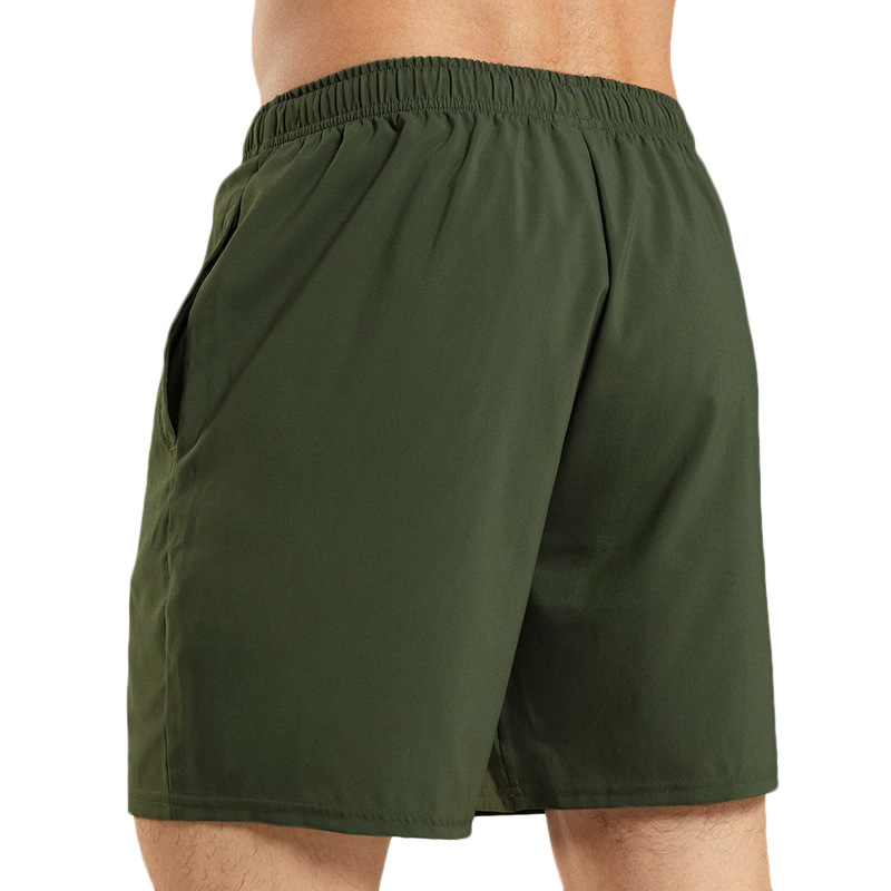 Summer Men's Casual Sports Shorts With Pocket Solid Color Ice Silk Shorts Simple and Versatile Sportswear Sweatpants Jogger