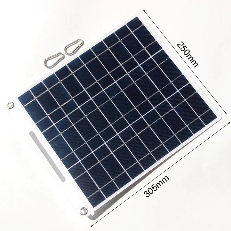 100W Solar Plate 5V Waterproof Solar Panel Portable Dual USB Solar Battery Charger Outdoor Camping Solar Cells Charging 240124 - view 5