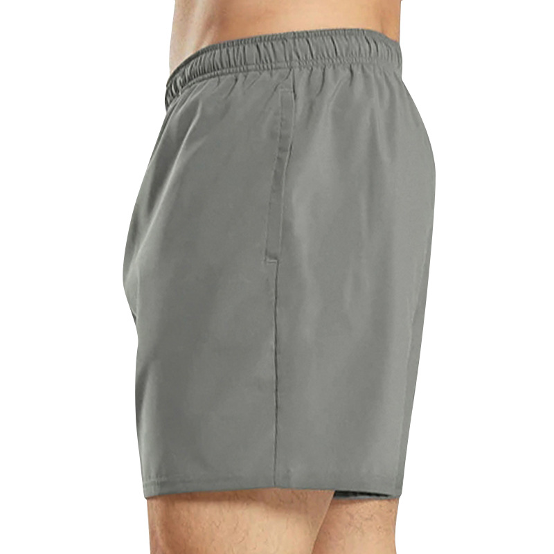 Summer Men's Casual Sports Shorts With Pocket Solid Color Ice Silk Shorts Simple and Versatile Sportswear Sweatpants Jogger
