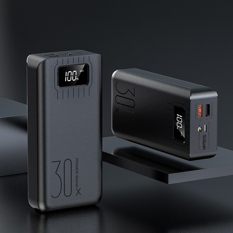 Power Bank 30000mAh Portable Charging Pover Bank USB Power Bank External Battery Charger For iPhone 12Pro Xiaomi Huawei