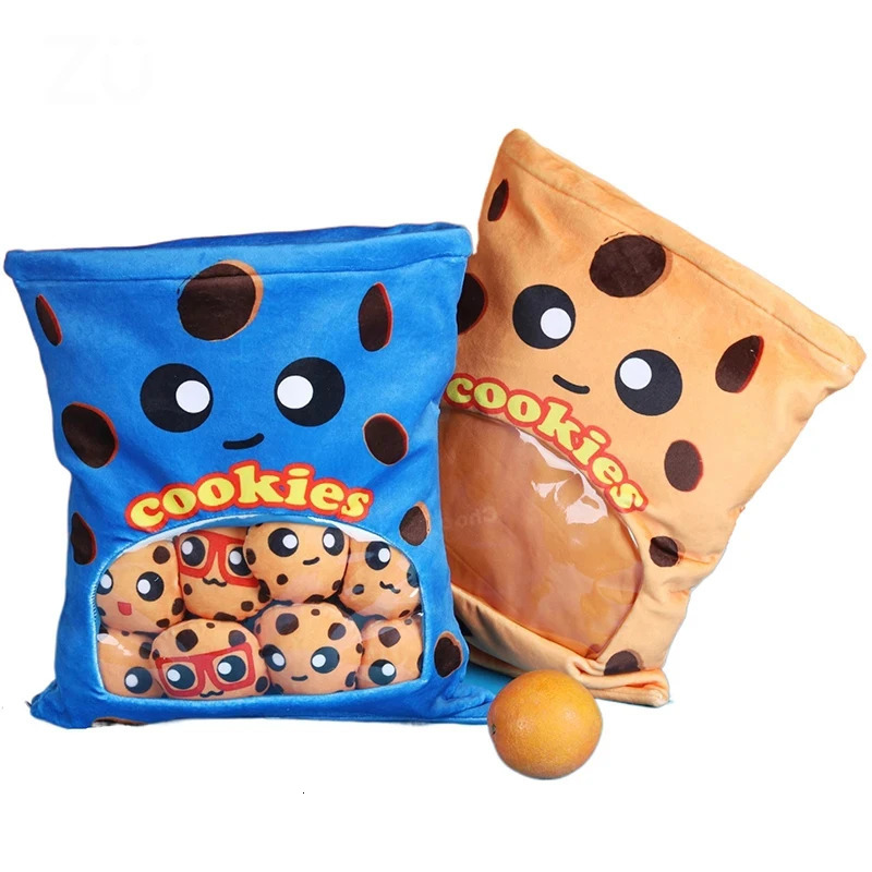 A Bag of Snacks Pillow Sweet Yogurt Cheesy Puffs Plush Toy Kids Child Birthday Christmas Gift Axolotl Hug Pillow 240119