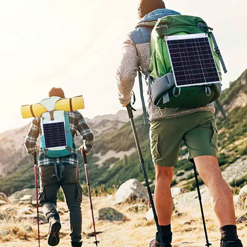 100W Solar Plate 5V Waterproof Solar Panel Portable Dual USB Solar Battery Charger Outdoor Camping Solar Cells Charging 240124 - view 7