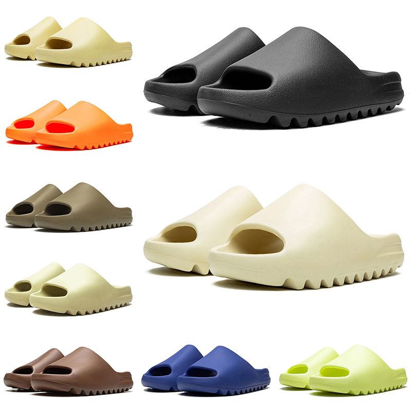 designer slippers men women slides Bone Black White Desert Sand Earth Brown Mineral Blue Glow Green Moon Gray mens fashion sandals summer outdoor shoes