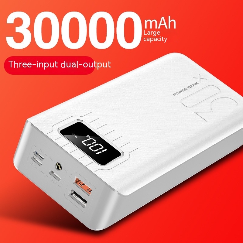 Power Bank 30000mAh Portable Charging Pover Bank USB Power Bank External Battery Charger For iPhone 12Pro Xiaomi Huawei