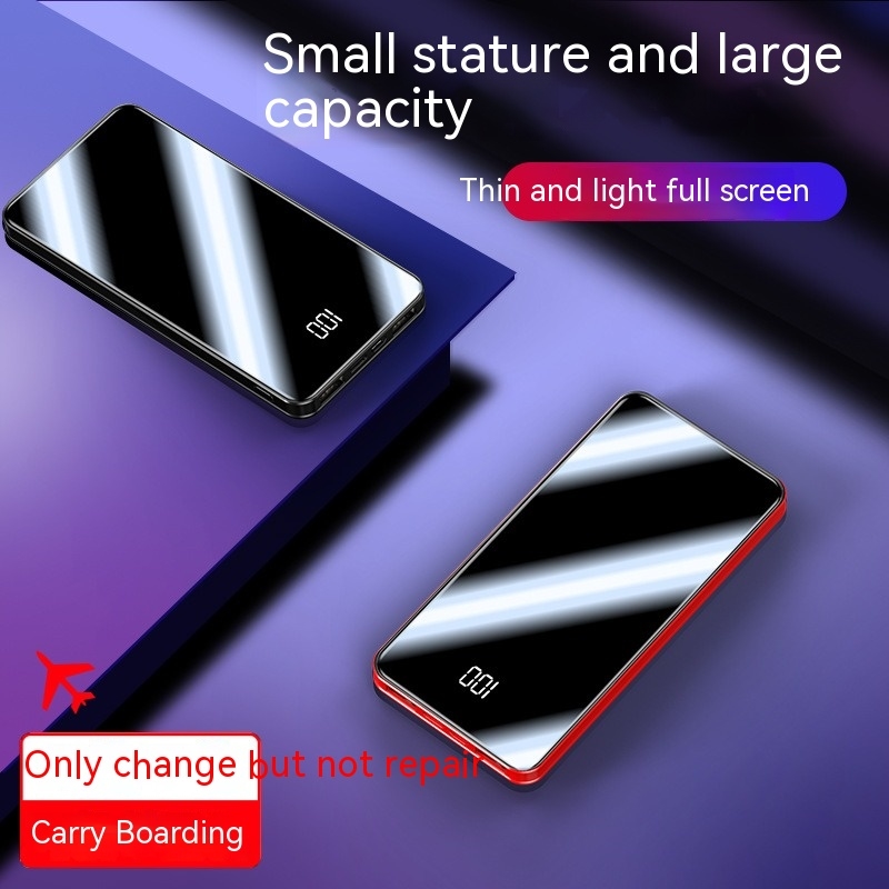 20000mAh Slim Power Bank Portable Charger External Battery Pack Pover Bank For iPhone 12Pro Xiaomi Huawei Samsung Power Bank