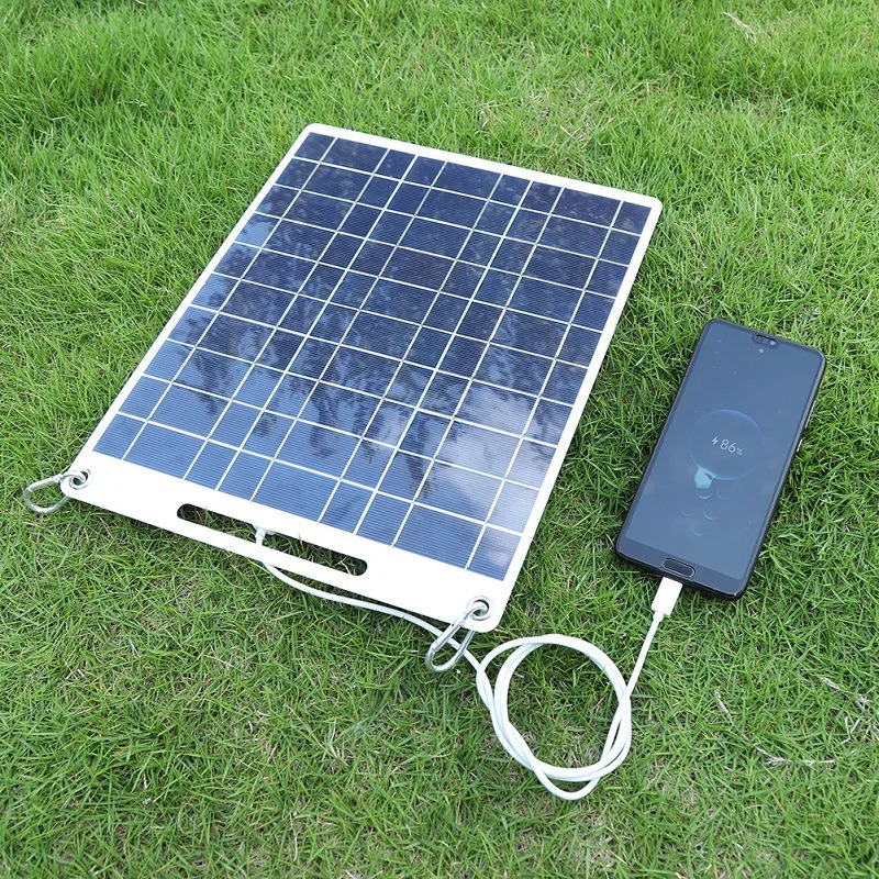 100W Solar Plate 5V Waterproof Solar Panel Portable Dual USB Solar Battery Charger Outdoor Camping Solar Cells Charging 240124 - view 3