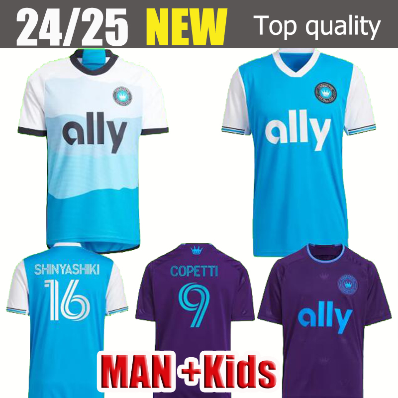 23 24 25 Charlotte FC SWIDERSKI Men Soccer Jerseys FUCHS BENDER ORTIZ ALCIVAR RUIZ WALKES ARMOUR Home Away White Joint Version Shirt Short Sleeves Adult Uniforms