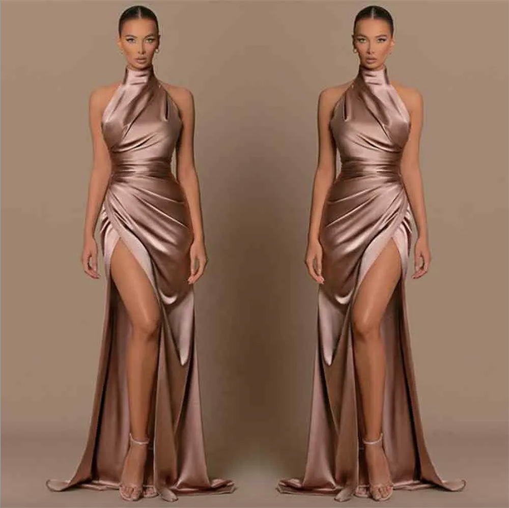 New Ridemaid Dree Sheath Mermaid High Neck Split Maid Of Honor Gown Women Formal Evening Prom Dre C15523 0613