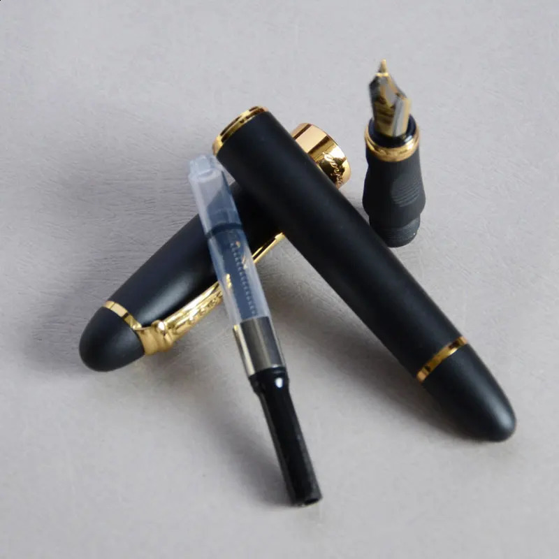 IRAURITA FOUNTAIN PEN JINHAO X450 DARK GREEN AND GOLDEN 18 KGP 0.7mm BROAD NIB FULL METAL BLUE RED 21 COLORS AND INK JINHAO 450 240130