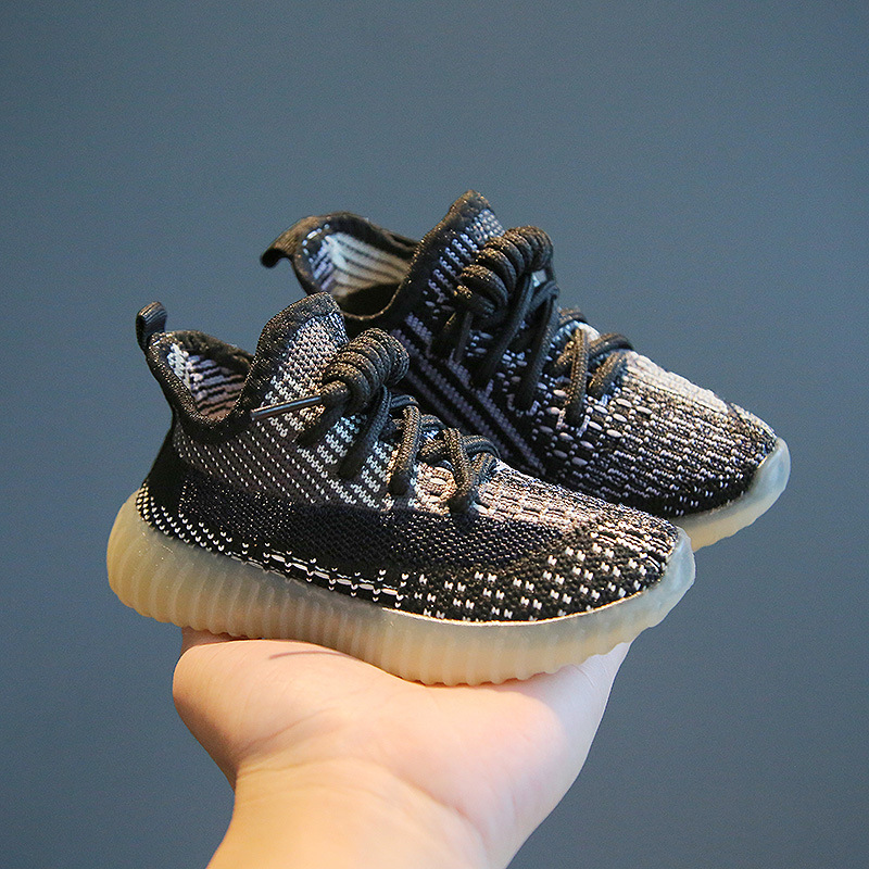 Kids Coconut Shoes 2024 Spring Autumn Hot Sale Boys Sneakers Girls Casual Shoes Knitted Breathable Children Walk Toddler Sports Trainers Eur 21-38 z25