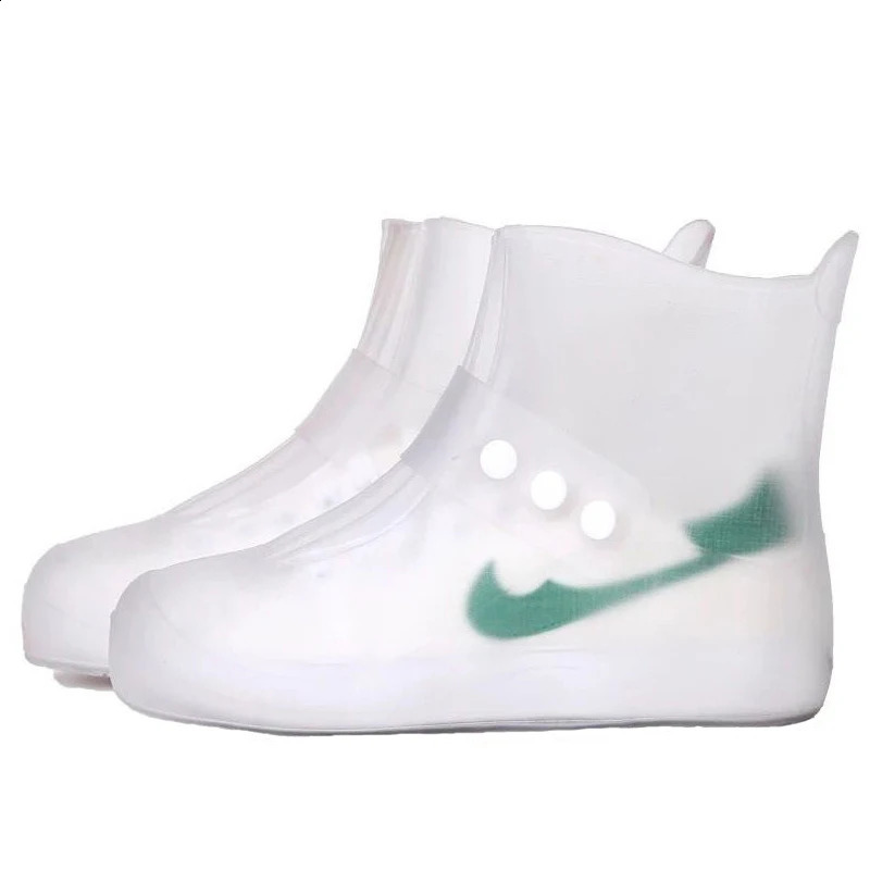 Waterproof Shoe Covers Men Thicken Protector Overshoes Water Proof Galoshe Reusable Rain 240130