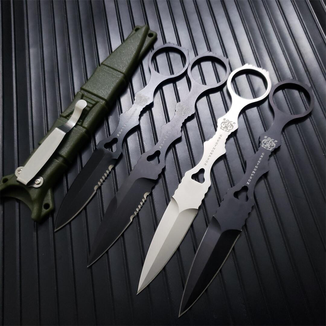 5Models 173/176 SOCP Mini Fixed blade Tactical knife 440C steel Portable Tools outdoor Camping Survival Hunting combat Fishing knives 173BK/176BK/176S