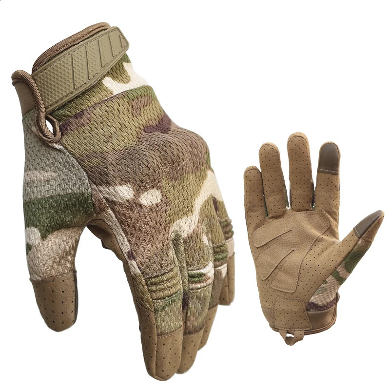 Men Riding Gloves Cycling Bike Full Finger Motos Racing Gloves Antiskid Screen Touch Outdoor Sports Tactical Gloves Protect Gear240129